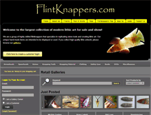 Tablet Screenshot of flintknappers.com